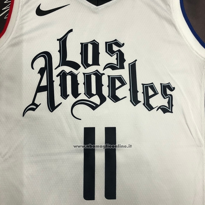 Maglia Los Angeles Clippers John Wall #11 Citta 2019-20 Bianco